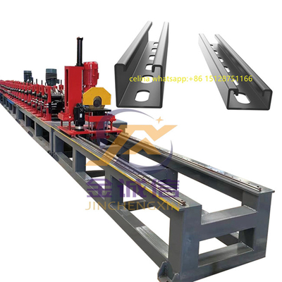 Maszyna z kanałem C, automatyczna obsługa paneli słonecznych Uni strut C Channel Roll Forming Machine