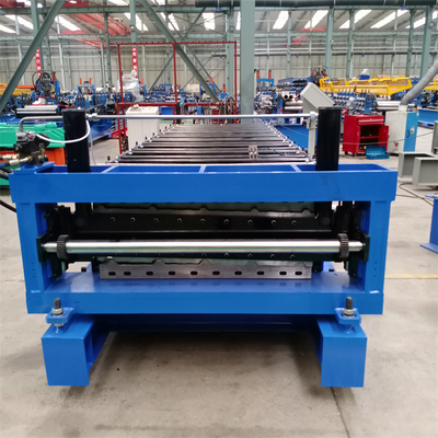 High Speed ​​​​Metal Trapezoidalny panel dachowy Dwuwarstwowa maszyna do formowania rolek