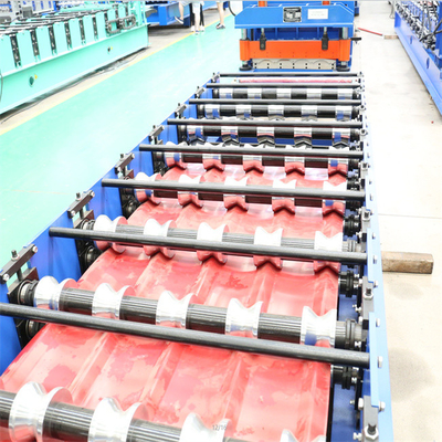 Konstrukcja stalowa glazura maszyna do produkcji kolorowej stali 0,3-0,8 mm automatyczna