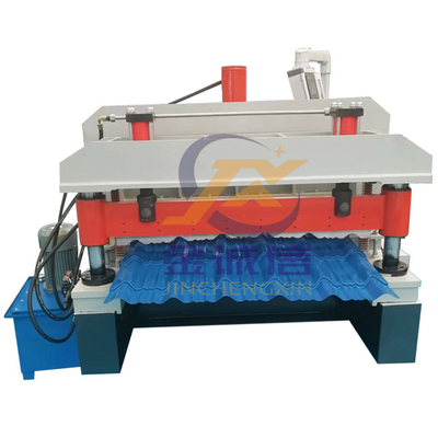 PLC Control Color Glazurowana maszyna do formowania rolek Hydrauliczne cięcie Długa usługa