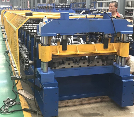 Automatyczne sterowanie PLC Maszyna do formowania pokładów metalowych Napęd hydrauliczny 37kw