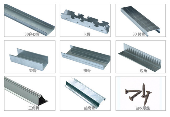 Sterowanie PLC Stud and Track Machine CD UD Shape Drywall Stud Roll Forming Machine