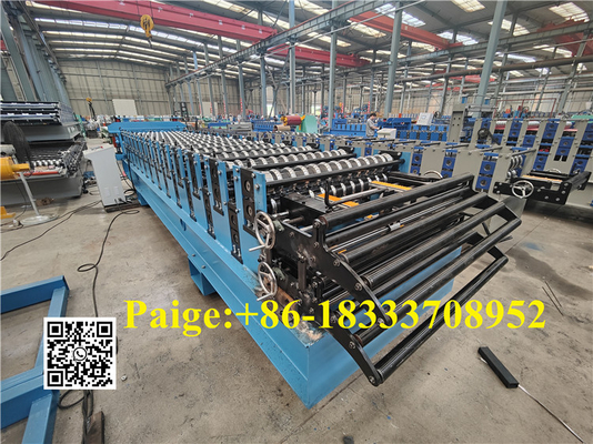 686 762 Dwuwarstwowa maszyna do formowania rolek dachowych Sterowanie PLC 380V