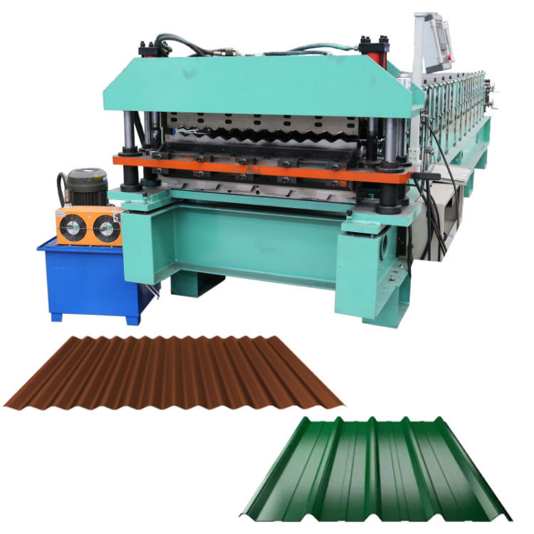 Dostosowane metalowe panele dachowe GI GL Panele ścienne Double Deck Roll Forming Machine